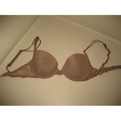 Soutien-Gorge Push-Up Taupe Calvin Klein En Taille 85c