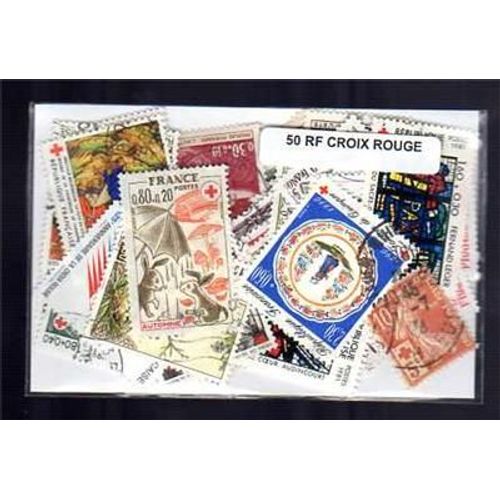 France -Croix Rouge - 50 Timbres Differents 