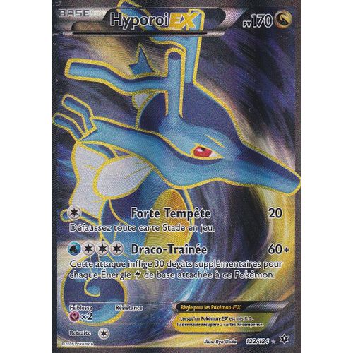 Carte Pokemon - Hyporoi Ex - 122/124 - Ultra Rare - Full Art - Impact Des Destins -