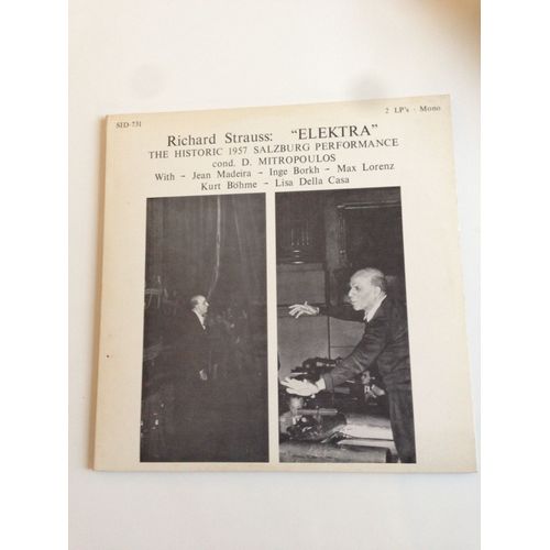 Mitropoulos/Madeira/Borkh/Lorenz Strauss Elektra (1957 Salzburg) 