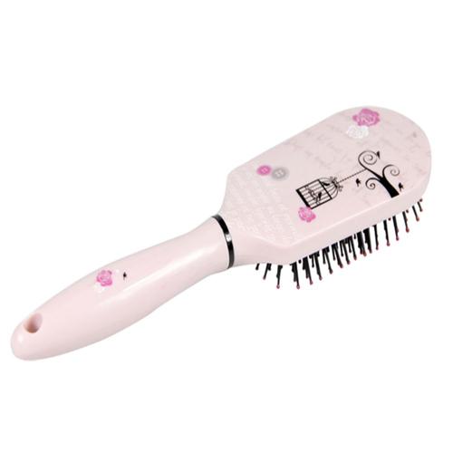 Aurore Beauté : Brosse Bout Rond À Soufflet 23.5x6.5cm - Rose Romantique 