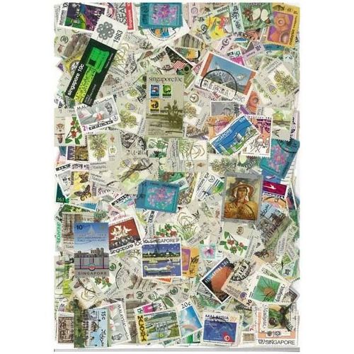 Malaisie Singapour 100 Timbres Differents