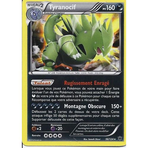 Tyranocif Holo 56/124 Xy Impact Des Destins