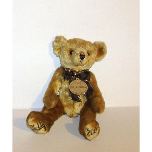Ours Marron Beige Teddy Bear Collection Millenium 2000  Peluche  36cm