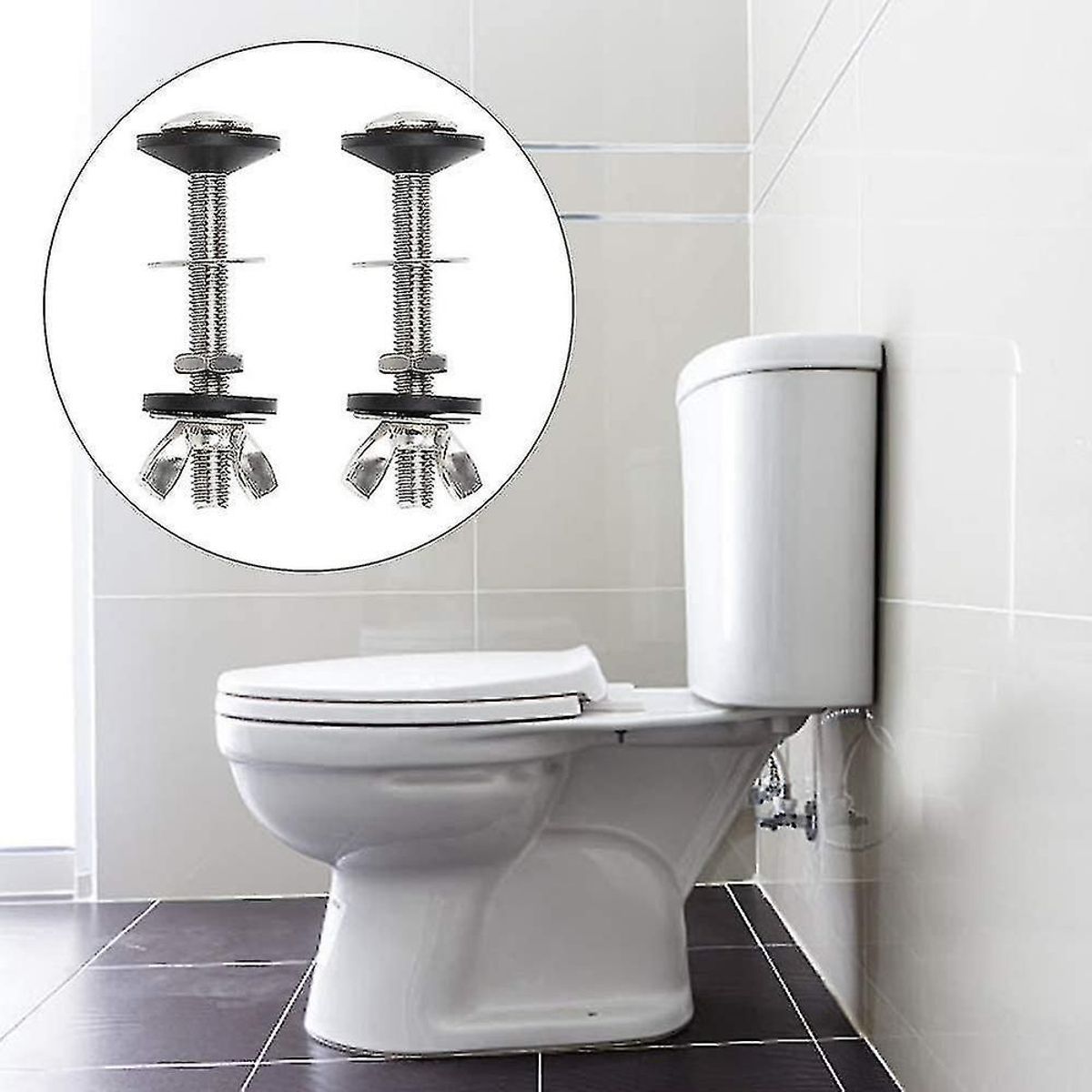 Jeu de 2 vis pour rservoir de cuvette WC - inox, universell... - 2