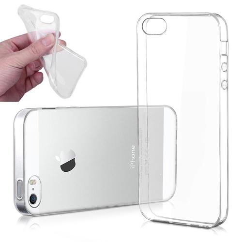 Coque Silicone Pour Apple Iphone 5/ 5s/ Se Gel Ultraslim Et Ajustement Parfait - Transparent