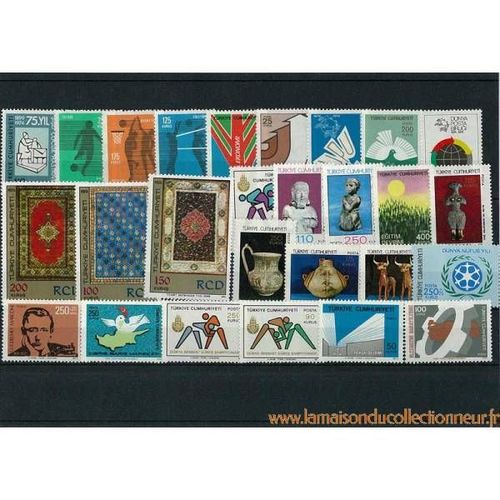 Turquie 1974 Annee Complete Timbres Neufs