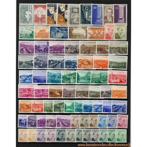 Turquie 1958 Annee Complete Timbres Neufs **