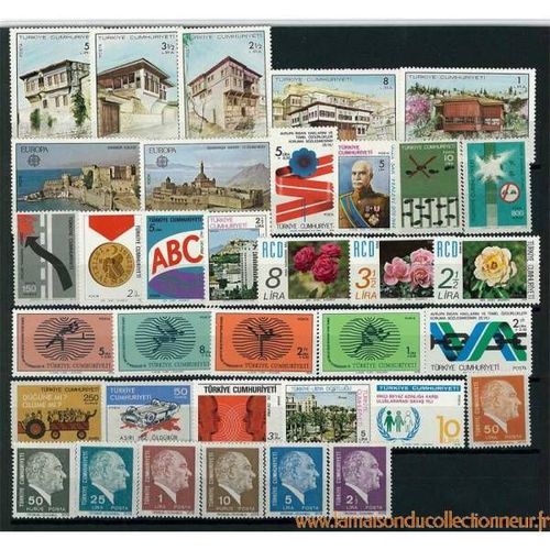 Turquie 1978 Annee Complete Timbres Neufs **