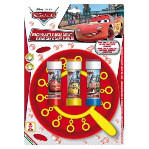 Cars Disque Volant A Bulles + 3 Flacons