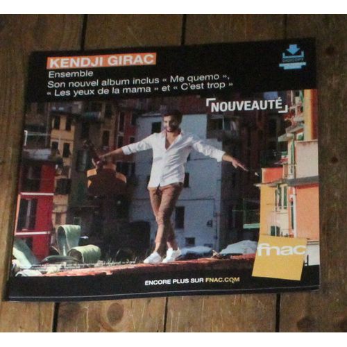 Plv Souple 30x30cm Kendji Girac Ensemble Magasin Fnac