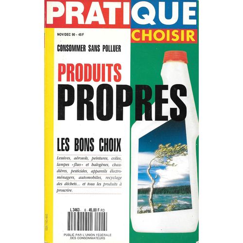 Pratique Que Choisir Hors-Série  N° Nov/Dec 90 : Produits Propres