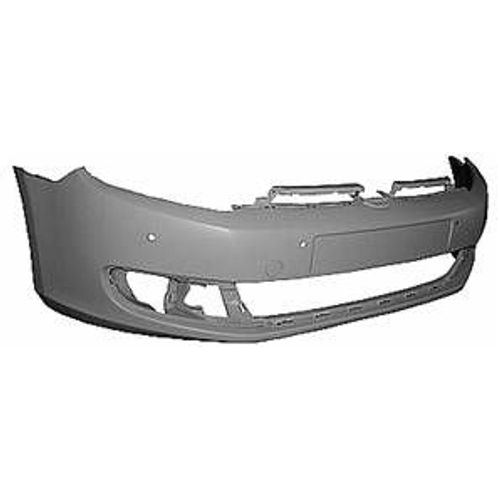 Pare Chocs Avant Pour Volkswagen Golf Vi 2008-2012, 4 Trous Capteurs Radar Et Lave Phare, À Peindre