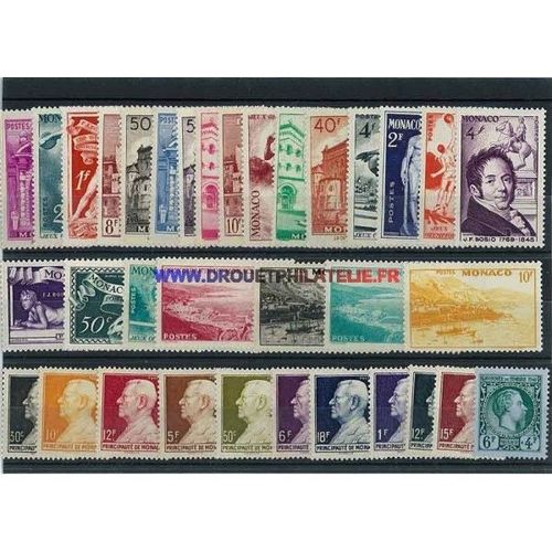 Monaco 1948 Annee Complete Neuve **