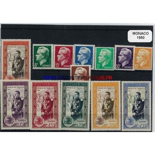 Monaco 1950 Annee Complete Neuve **