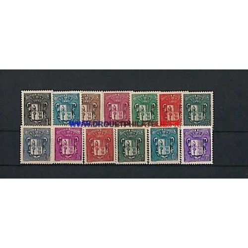 Andorre 1937 Annee Complete Neuve **