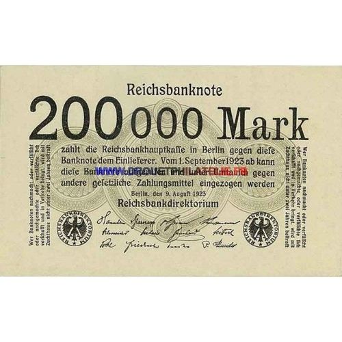 Allemagne 200 000  Mark Pick 100