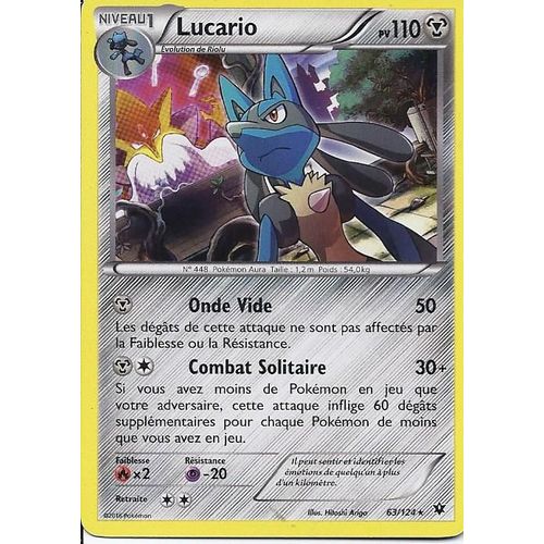 Lucario Holo 63/124 Xy Impact Des Destins