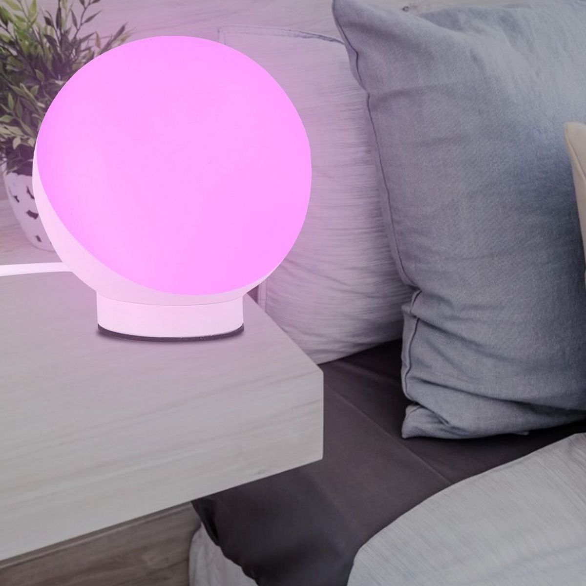 Lampe De Table Led Wifi Smart Rgbw, Commande Vocale, 100-264... - 4