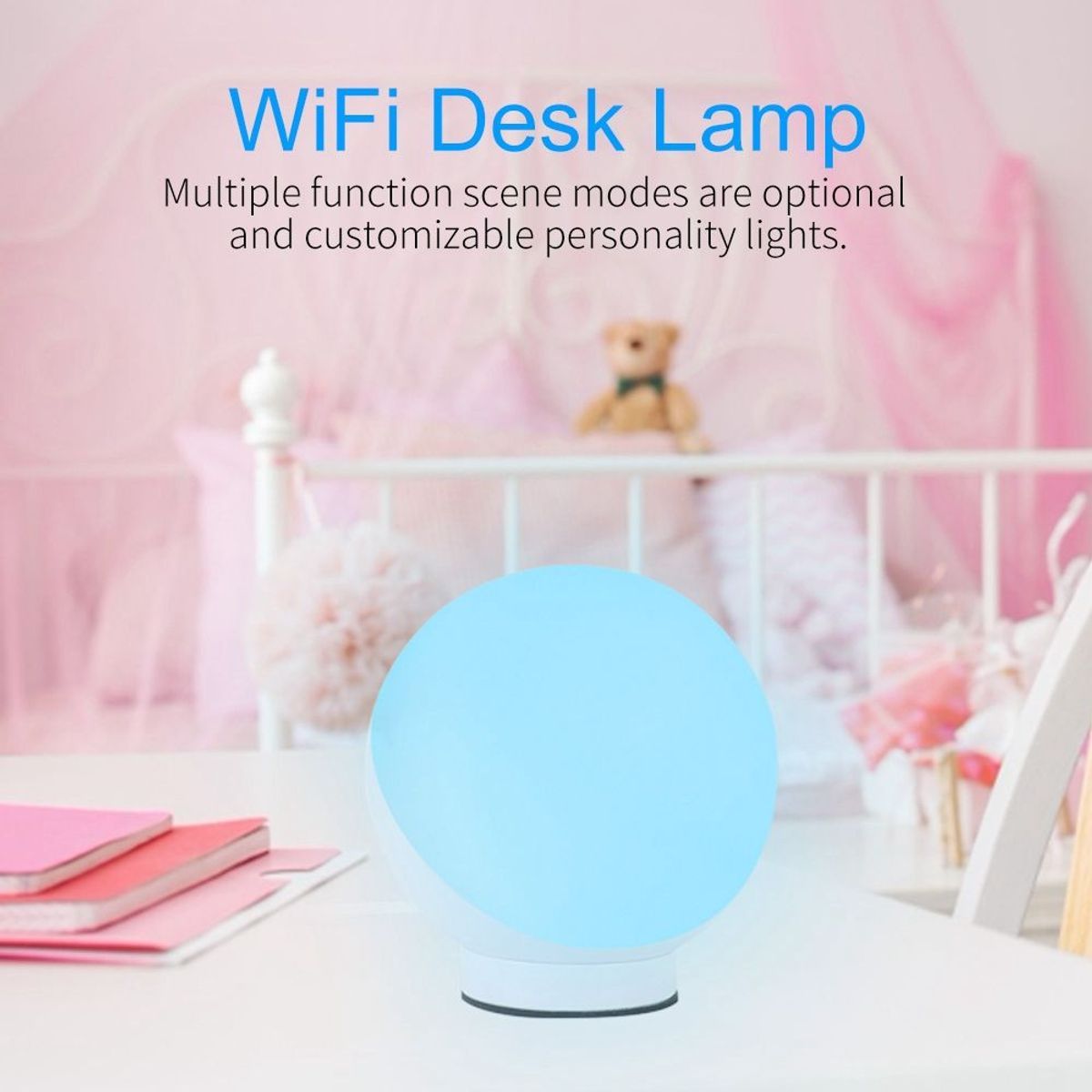 Lampe De Table Led Wifi Smart Rgbw, Commande Vocale, 100-264... - 8