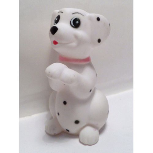 Figurine Les 101 Dalmatiens - Chien Assis Pattes Levées - 8cm