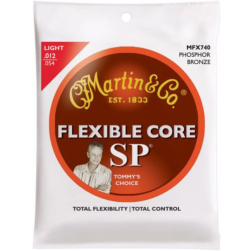 Martin Mfx740 Flexible Core Light 12-54 Cordes Guitare Folk