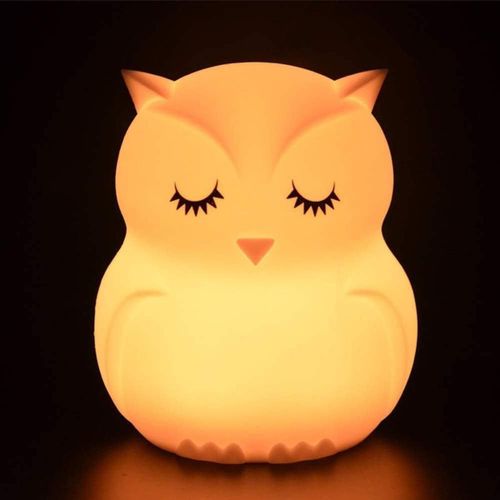 Veilleuse Hibou Pour Enfants, Veilleuse Rechargeable En Silicone Pour Bébé Goodnice