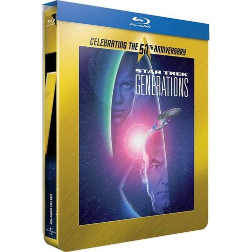 Star Trek : Générations - 50ème Anniversaire Star Trek - Édition Boîtier Steelbook - Blu-Ray