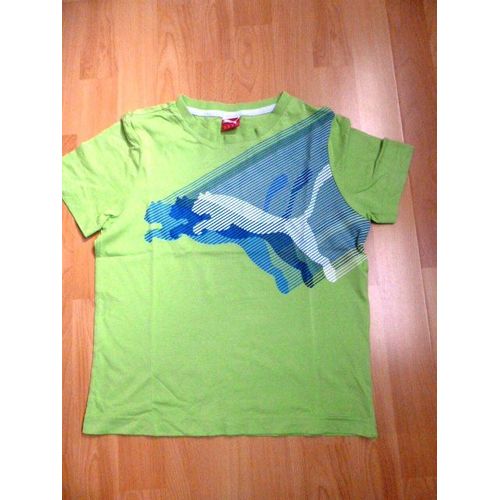 T-Shirt Puma Vert Manches Courtes - 10 Ans