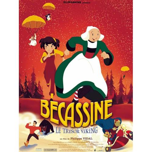 Bécassine, Le Trésor Viking - Véritable Affiche De Cinéma Pliée - Format 40x60 Cm - De Philippe Vidal Avec Les Voix De Muriel Robin, Zabou Breitman, Philippe Gildas, Gilbert Levy - 2001