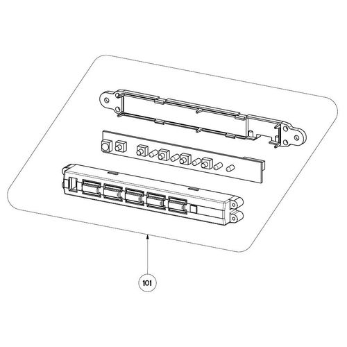 BOITIER DE COMMANDE AVEC CIRCUIT POUR HOTTE ROBLIN - R427000289