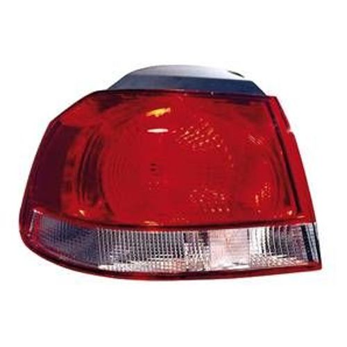 Feu Arrière Gauche Extérieur Pour Volkswagen Golf Vi 2008-2012 Rouge/Blanc (Type Valeo) Partie Aile