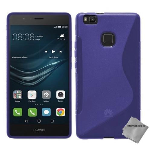 Housse Etui Coque Pochette Silicone Gel Fine Pour Huawei P9 Lite + Verre Trempe - Mauve