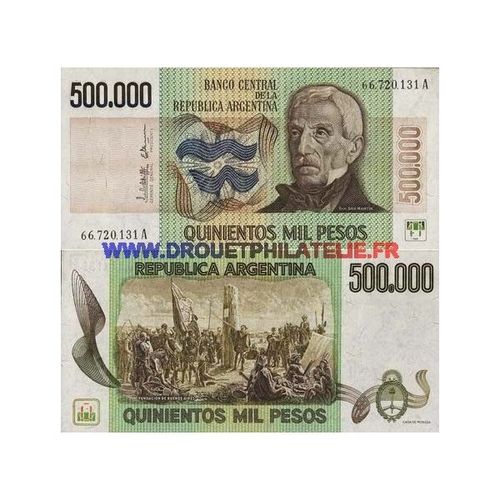 Argentine 500 000 Pesos Pick 309 