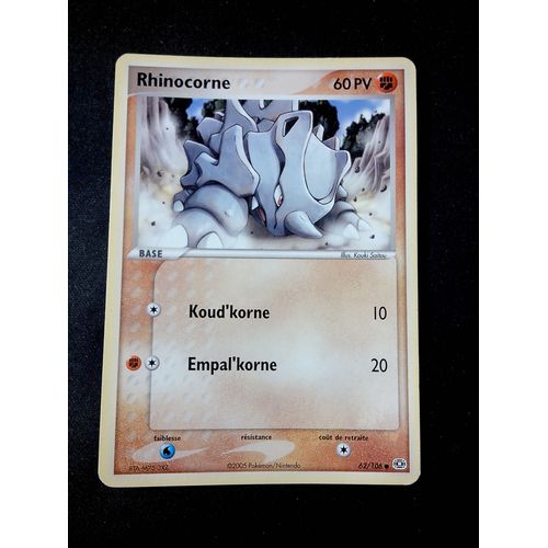 Rhinocorne 62/106 Set Ex Emeraude Fr