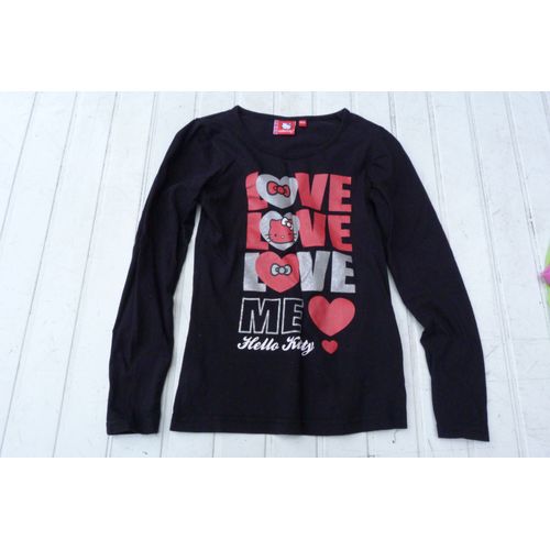 T-Shirt Hello Kitty 10 Ans Noir