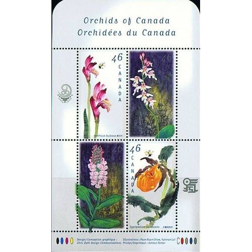 Canada : Bloc De 4 Timbres - Orchidées Du Canada - Neuf - Année 1999