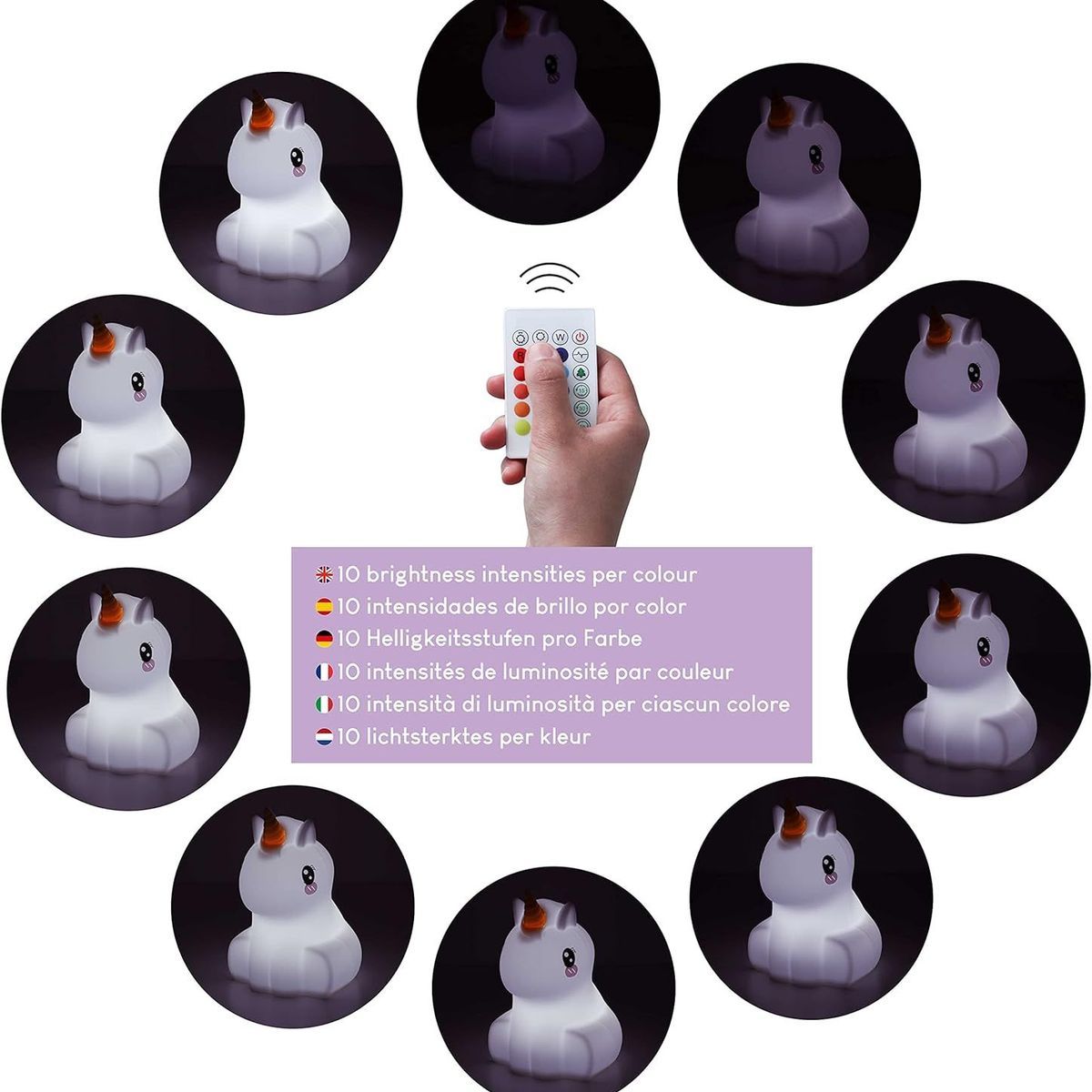 Veilleuse Enfant Avec T�l�commande, Commande Tactile 16 Good... - 4