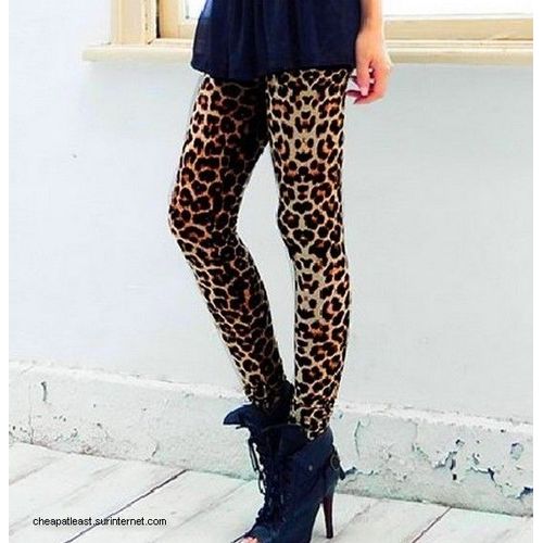 Legging Léopard - Taille Unique (S / Petit M) - Strech Imprimé  - Printemps / Été - Cheapatleast 1659