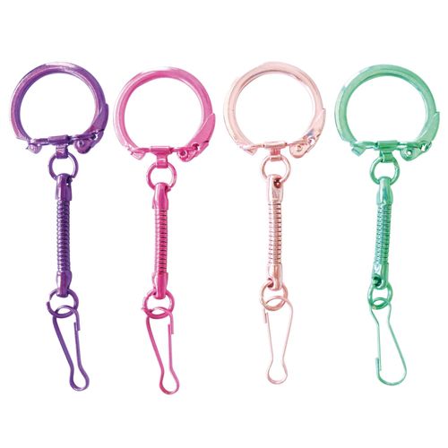 Porte-Clés Et Mousqueton - 10 Couleurs - Créacord
