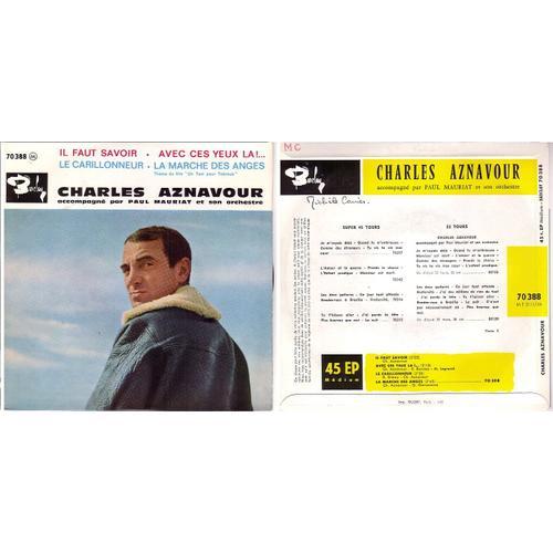 Charles Aznavour 45 Tours Vinyles