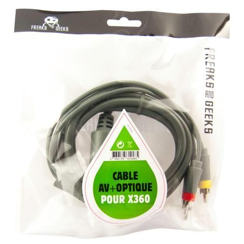 Cable Video Av + Sortie Optique Pour Xbox360