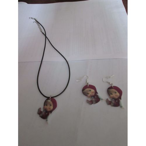 Parure Collier Boucle D Oreille  Masha Et Michka