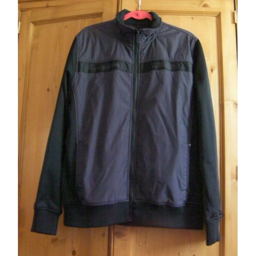 Blouson Noir/Gris Fishbone - Taille Xl