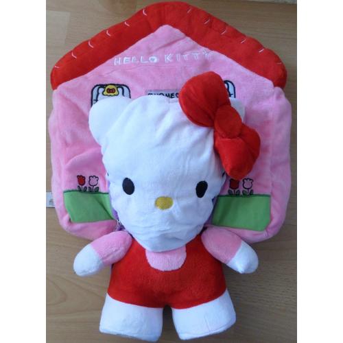 Peluche Maison Sonore Hello Kitty + Personnage Peluche