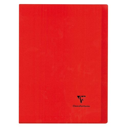 Clairefontaine Lot De 10 Kovers Book Piqué Polypro Opaque Rouge 24x32 96p Séyès