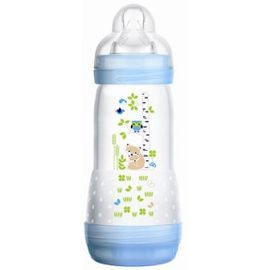 Mam   Eazy Start - Biberon Anti Colique 0 Mois Et + Bleu - 320 Ml - Garçon 