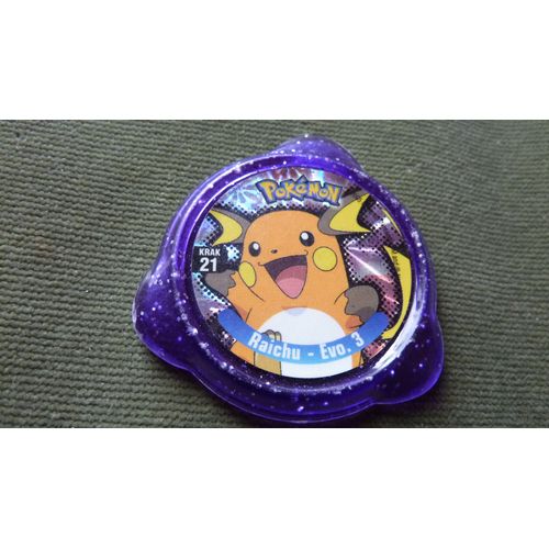 Kraks Panini Pokemon = Krak  N° 21 Raichu  - Evo . 3 (Année 2005), Au Support Violet : Ultra Rare