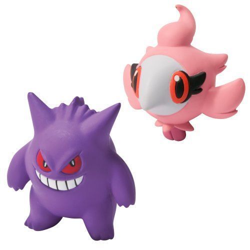 Pokemon  Pack 2 Mini Figurines 5 Cm Wave 6 - Gengar Vs Spritze