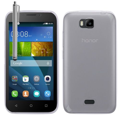Coque Silicone Pour Huawei Y541 Gel Ultraslim Et Ajustement Parfait - Transparent + Stylet